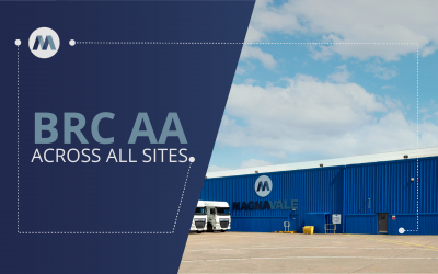 Magnavale Achieves BRC AA Grade for All 3 Sites