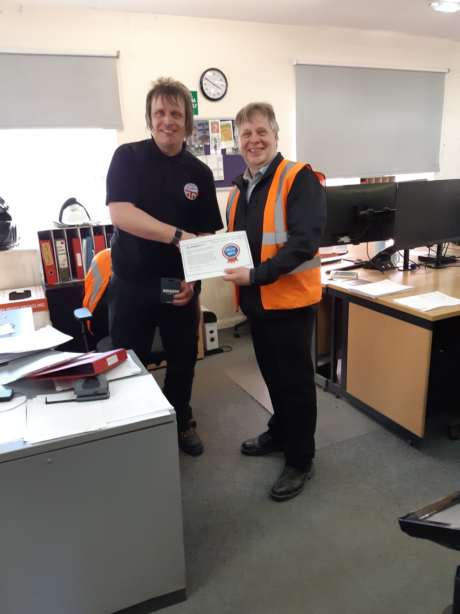 Congratulations to Mark Blake from our Stock Control department for being voted as Employee of the Month for March. Congratulations to Mark Blake from our Stock Control department for being voted as Employee of the Month for March.