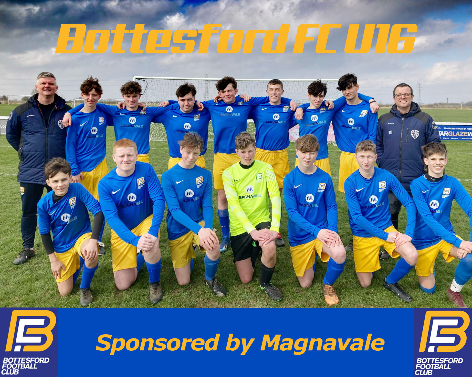 Magnavale Proud to Sponsor Bottesford U16 Youth Football Team