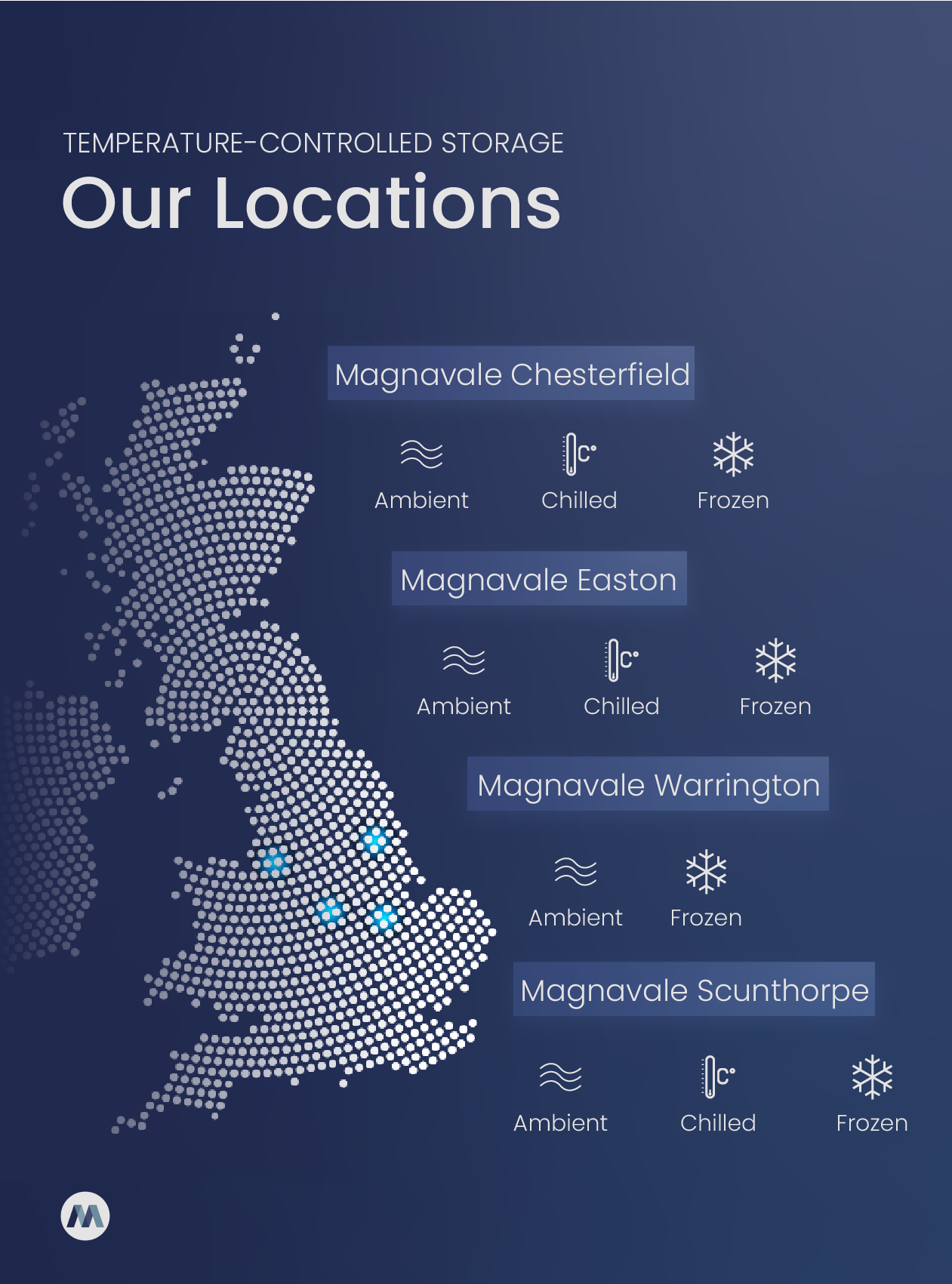 Magnavale Temperature-Controlled Storage Locations