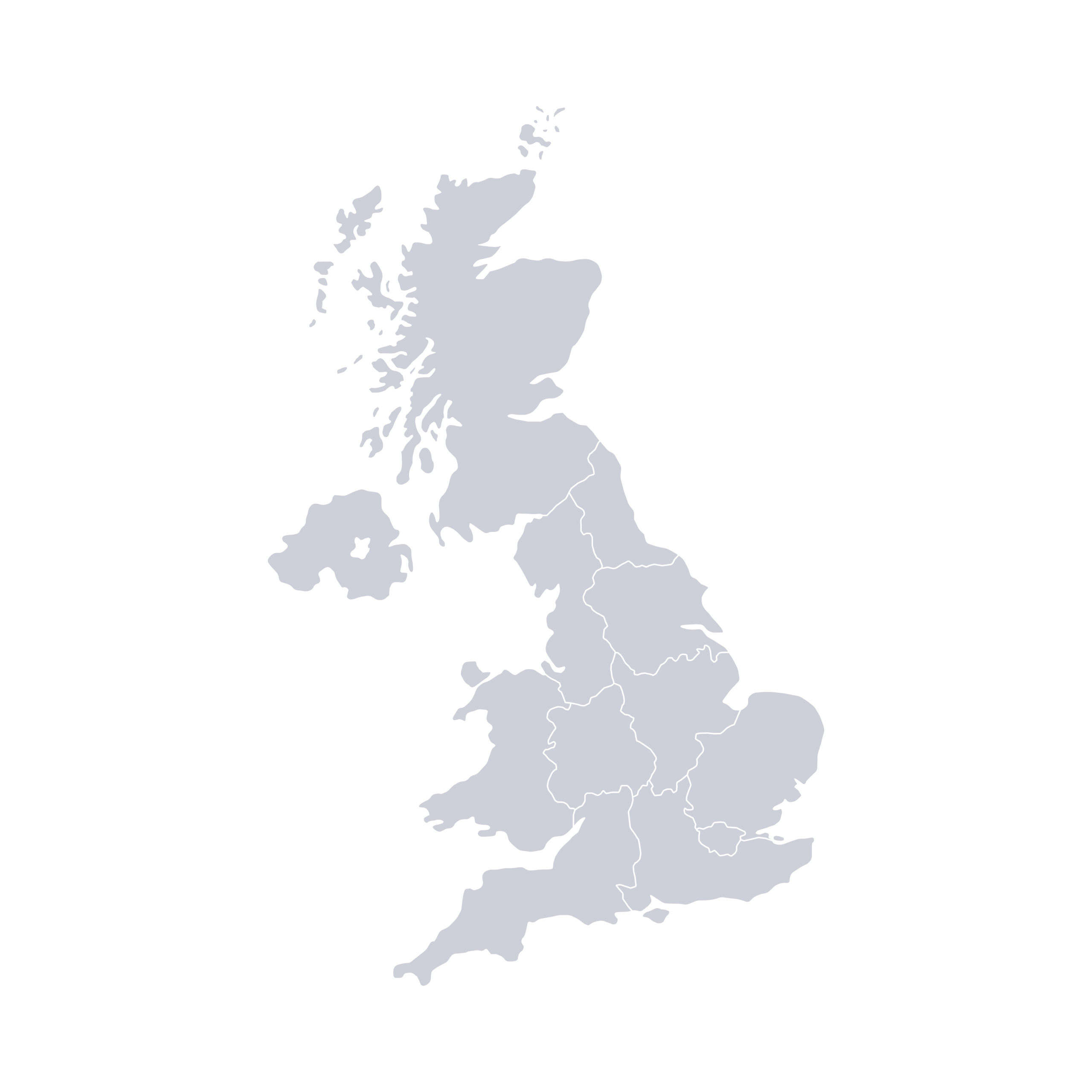 Map of Great Britain and Northern Ireland showing Magnavale sites